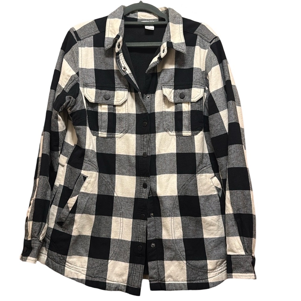 Duluth Trading Co Women's Free Swingin' Lined Flannel Shirt Jac - medium